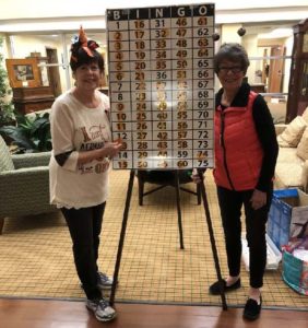 Bingo callers at Juliette Fowler