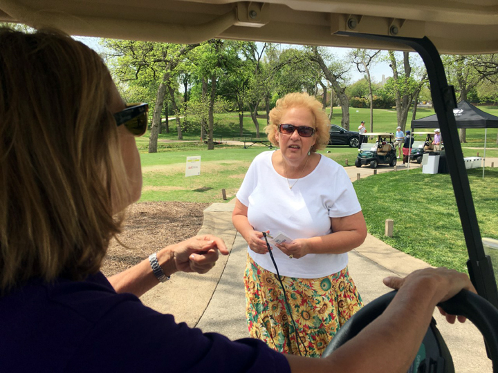 Dallas Service Forum members volunteered April 12 at Lakewood Country Club for a Golf Tournament benefiting The Family Place.